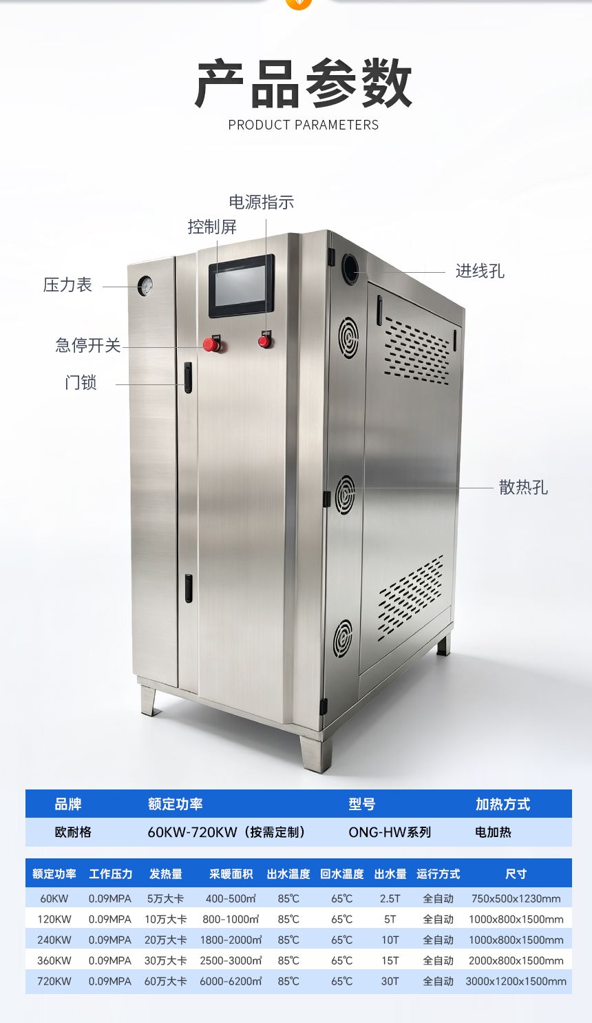 电热水锅炉产品详情